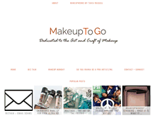 Tablet Screenshot of makeuptogo.com